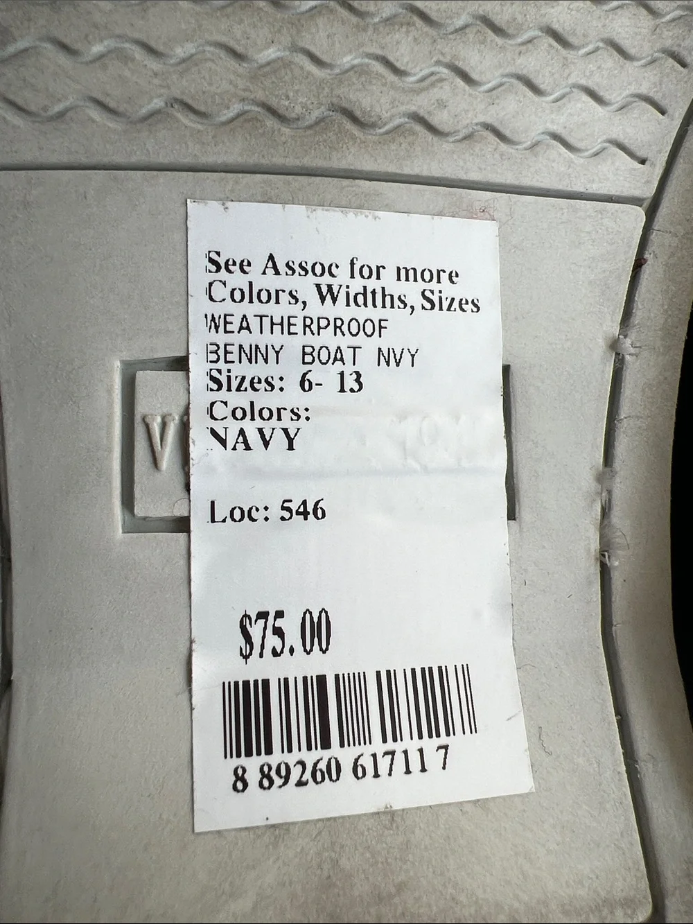 Weatherproof Men’s Navy Boat Shoes